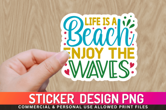 Download Life is a Beach Sticker Design - Beach sticker Collection