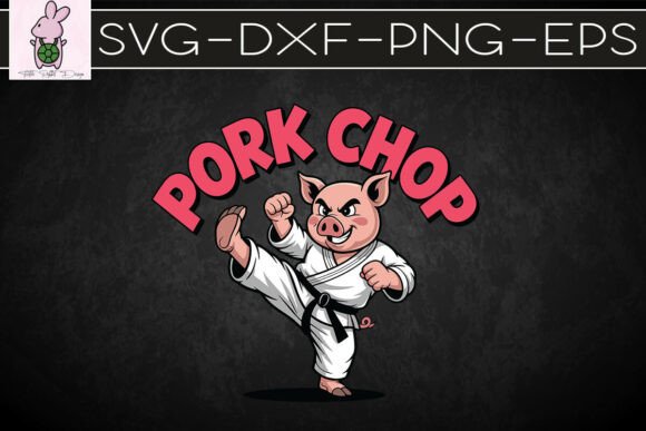 Download Pig Karate Pork Hop Funny Puns SVG - Funny Collection