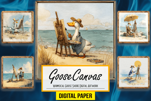 Download Whimsical Goose Shore Digital Artwork - Digital artwork Collection