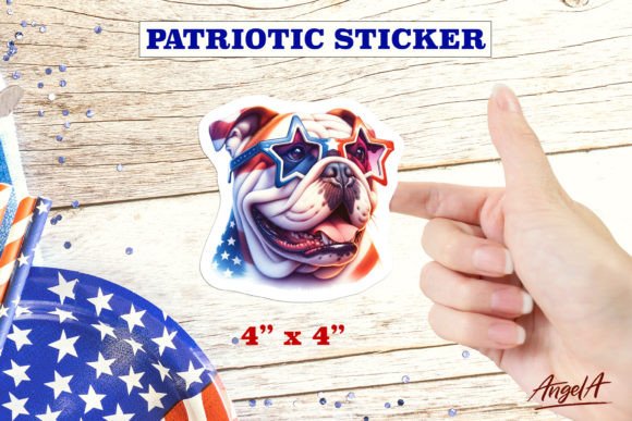 Download British Bulldog Printable Dog Sticker - Dog sticker Collection
