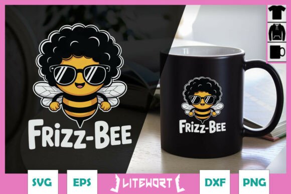 Download Frizz-bee Bee Cool Funny Puns SVG - Funny Collection
