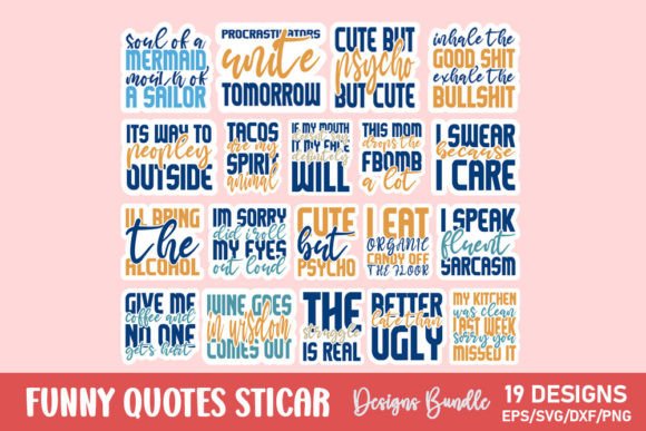 Download Funny Quotes Sticker Bundle - Funny Collection