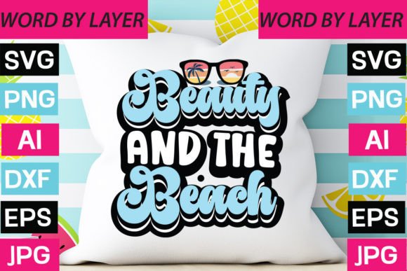 Download Beauty and the Beach Sticker Design - Beach sticker Collection