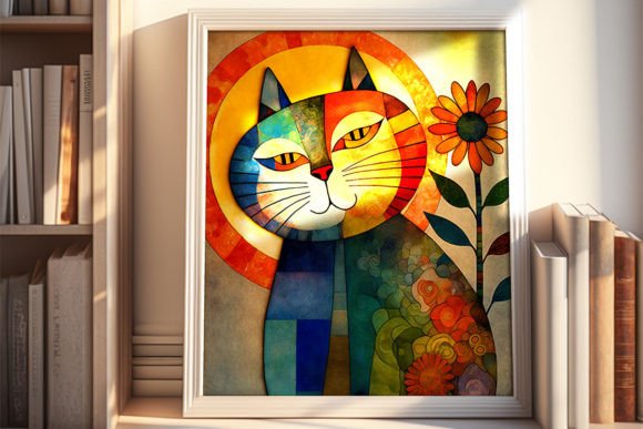 Download Colourful Cats, Digital Artwork,10 JPGs - Digital artwork Collection